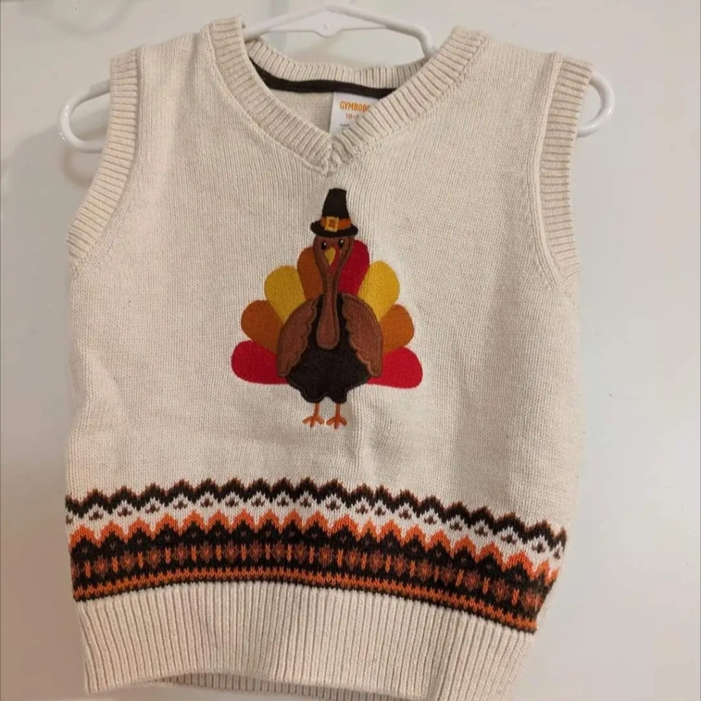 Gymboree Toddler Boy Thanksgiving vest